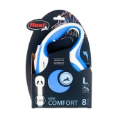 Рулетка COMFORT L (8 м, до 50 кг) ремень, синий, FLEXI