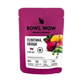 BOWL WOW пауч для стерилизованных кошек (ТЕЛЯТИНА, ОВОЩИ), 85 г