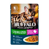 MR. BUFFALO STERILIZED пауч для стерилизованных кошек (ИНДЕЙКА, СОУС), 85 г