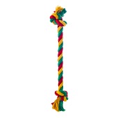 Грейфер канатный 2 узла Dental Knot большой (жёлтый-зелёгый-красный), DOGLIKE