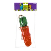 Игрушка для грызунов Морковка, 19 см, люфа