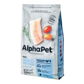 ALPHAPET Монопротеин для взрослых собак мелких пород (БЕЛАЯ РЫБА), 3 кг
