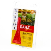 ДАНА УЛЬТРА капли для кошек и котят до 4 кг, 1 пипетка