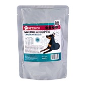 PETSNOB пауч для собак (МЯСНОЕ АССОРТИ, ИНДЕЙКА, ОВОЩИ), 400 г