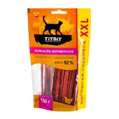 TITBIT лакомство колбаски фермерские для кошек - XXL выгодная упаковка