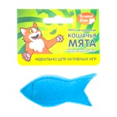ВЕЛИКИЙ КОТ игрушка-мини рыбка с кошачьей мятой