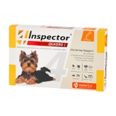 INSPECTOR QUADRO капли для собак 1 - 4 кг, 1 пипетка