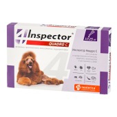 INSPECTOR QUADRO капли для собак 10 - 25 кг, 1 пипетка