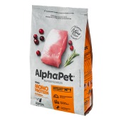 ALPHAPET Монопротеин для взрослых кошек (ИНДЕЙКА), 1,5 кг