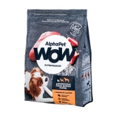 ALPHAPET WOW для взрослых собак мелких пород (ИНДЕЙКА, РИС), 1,5 кг