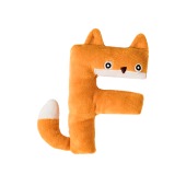 Игрушка-пищалка WOGY Зверята-буквы (высота 12 см) для животных, мягкая, микс