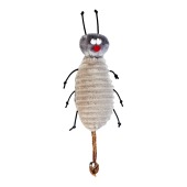 Игрушка WOGY Оги-Кукарача (17 * 7 * 5 см) для кошек, мягкая, с мятой, мататаби и колокольчиком