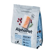 ALPHAPET Монопротеин для взрослых кошек (БЕЛАЯ РЫБА), 0,4 кг
