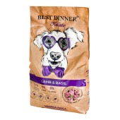 BEST DINNER Holistic для собак всех пород склонных к аллергии (ЯГНЕНОК, БАЗИЛИК), 12 кг