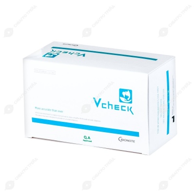 Парвовирус/коронавирус собак Vcheck CPV/CCV Ag (АНТИГЕН), 10 тестов (к Вичек)