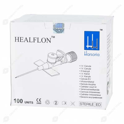 Катетер внутривенный с дополнительным портом G16 серый, 100 шт, HEALFLON