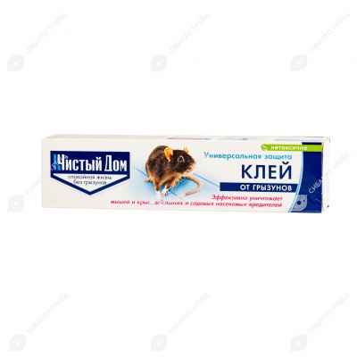 ЧИСТЫЙ ДОМ клей от грызунов, 130 г.