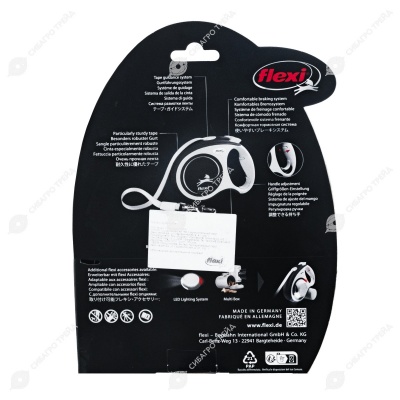 Рулетка COMFORT PLUS L (5 м, 60 кг) ремень, синий, FLEXI