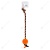 Мяч с канатом малый оранжево-черный, DOGLIKE Мяч с канатом малый оранжево-черный, DOGLIKE