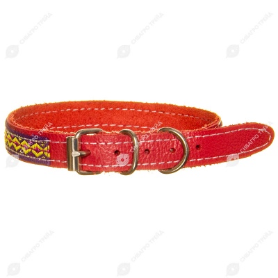 Ошейник №12 кожаный (ТЕСЬМА), КАСКАД