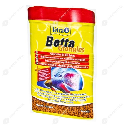 TETRA BETTA GRANULES корм для бойцовых, лабиринтовых рыб в виде гранул, 5 г