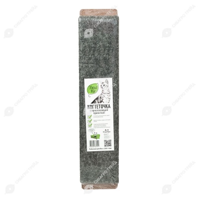 Когтеточка ЗВЕРЬЁ МОЁ А-4 ковровая большая (67 * 15 * 3 см), серебро