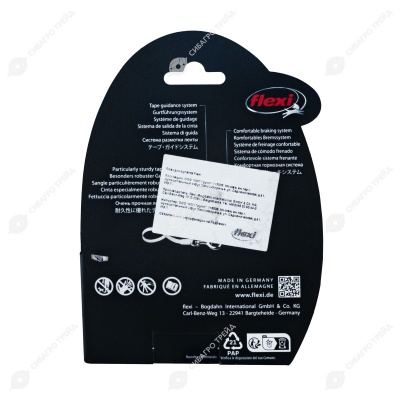 Рулетка COMFORT PLUS XS (3 м, 12 кг) ремень, светло-красный, FLEXI