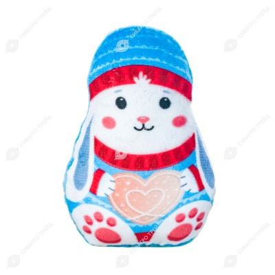 Игрушка Новогодний зайка для животных