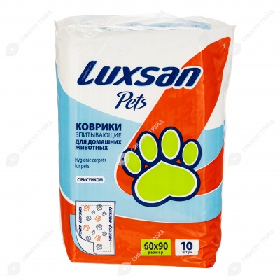 Пелёнки LUXSAN с рисунком 60 * 90 см, 10 шт