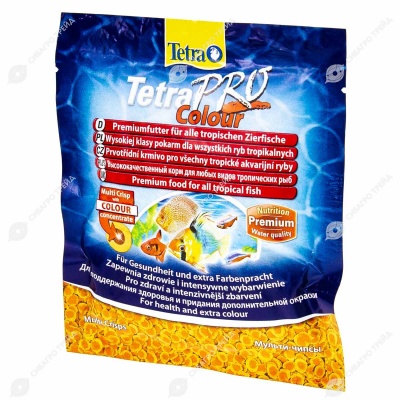 TETRAPRO COLOUR MULTI-CRISPS корм для рыб в виде чипсов для улучшения окраса, 12 г