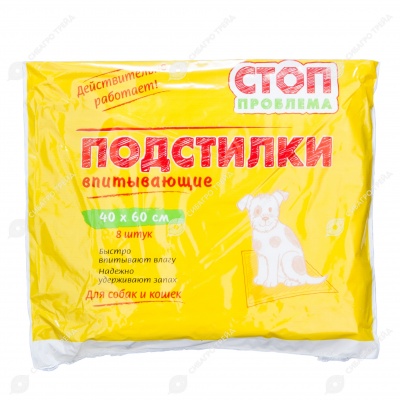 Пелёнки СТОП ПРОБЛЕМА 40 * 60 см, 8 шт