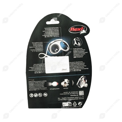 Рулетка COMFORT M (5 м, 25 кг) ремень, светло-синий, FLEXI