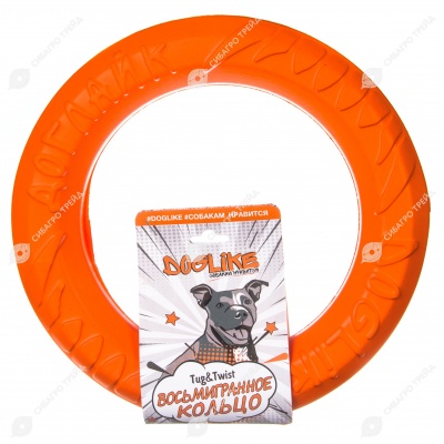 Восьмигранное кольцо среднее, оранжевый, DOGLIKE